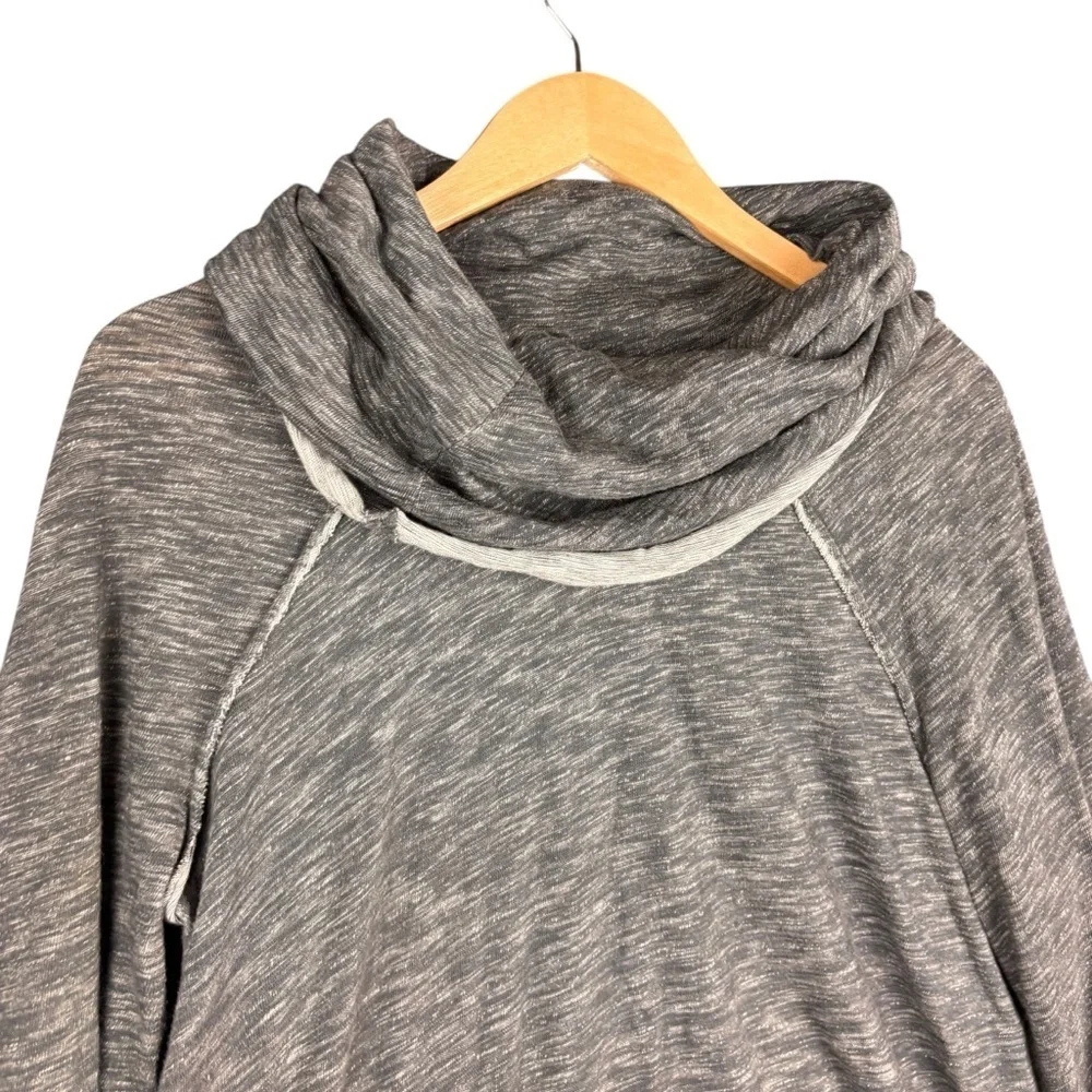 FP Beach by Free People Oversized Charcoal Cocoon Cowl Neck Pullover – Sz M